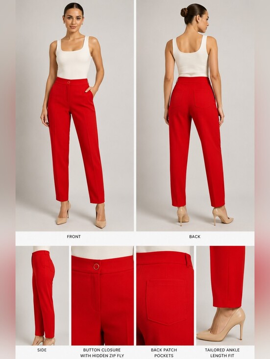 Express Pants - 🍋Express NWT 0R red skinny mid-rise stretch